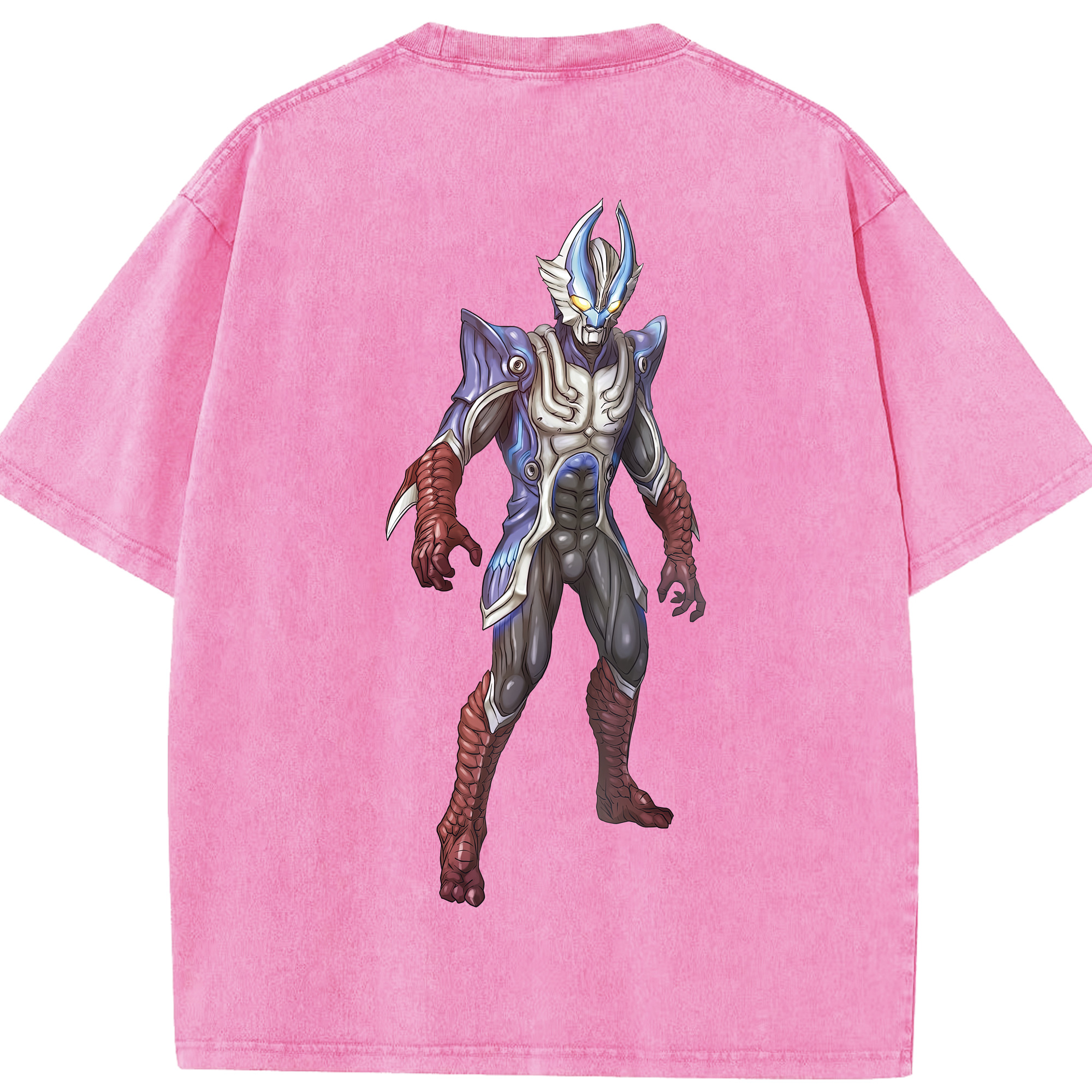 （画像用） ウルトラマン Ultraman 綿100% ヴィンテージ風 半袖Tシャツ（背面プリント）